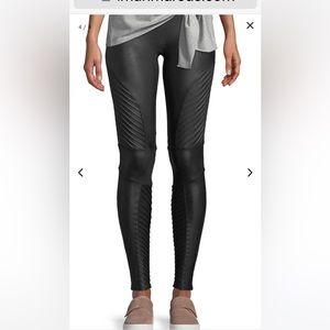 Spanx Moto Faux Leather Leggings Brand New